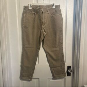 Old Navy High Rise OG Straight Tan Jeans Size 12 Petite